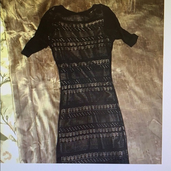 COPY - Blue dress with nude slip - Picture 3 of 7